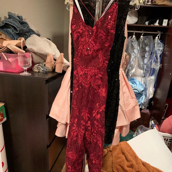 Rachel Allan Dresses & Skirts - Red Rachel Allan jumpsuit